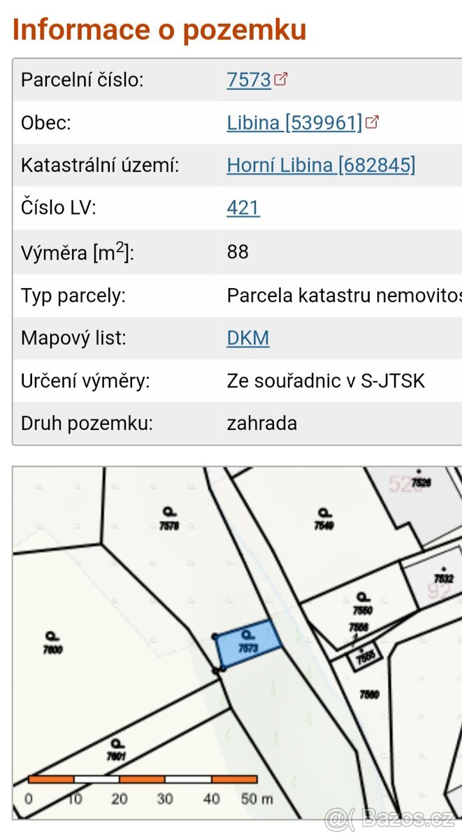2 x zahrada v Horní Libině - TOP cena - 5