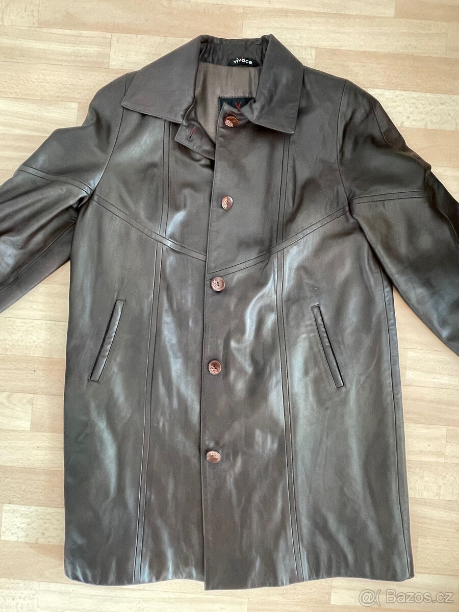 Kožený kabát Vivace, velikost 42 - 5