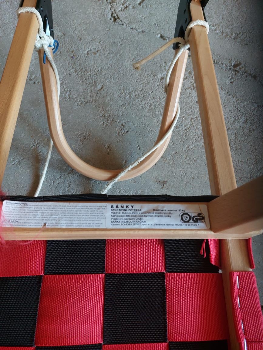 dětské dřevěné sáňky LION 110 cm - 5