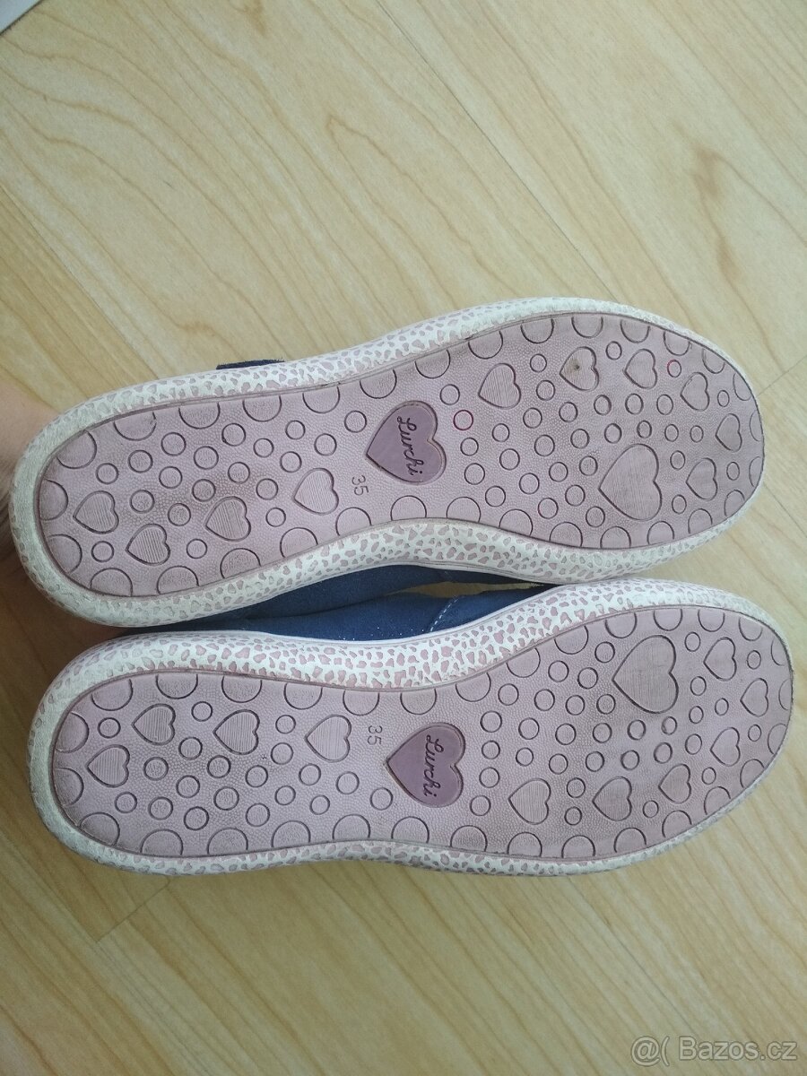 Dívčí kožené boty, vel. 35 - 5