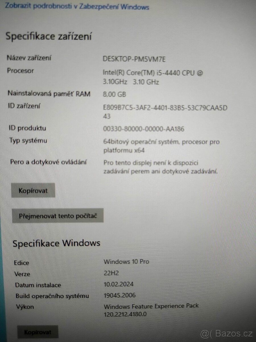 All In One Lenovo IdeaCentre B550 -i5 - 5