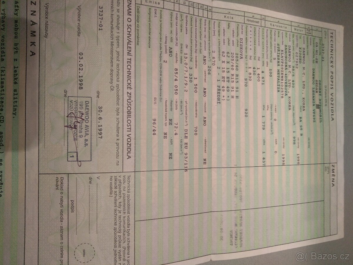 Daewo Leganza VF69Z - 5