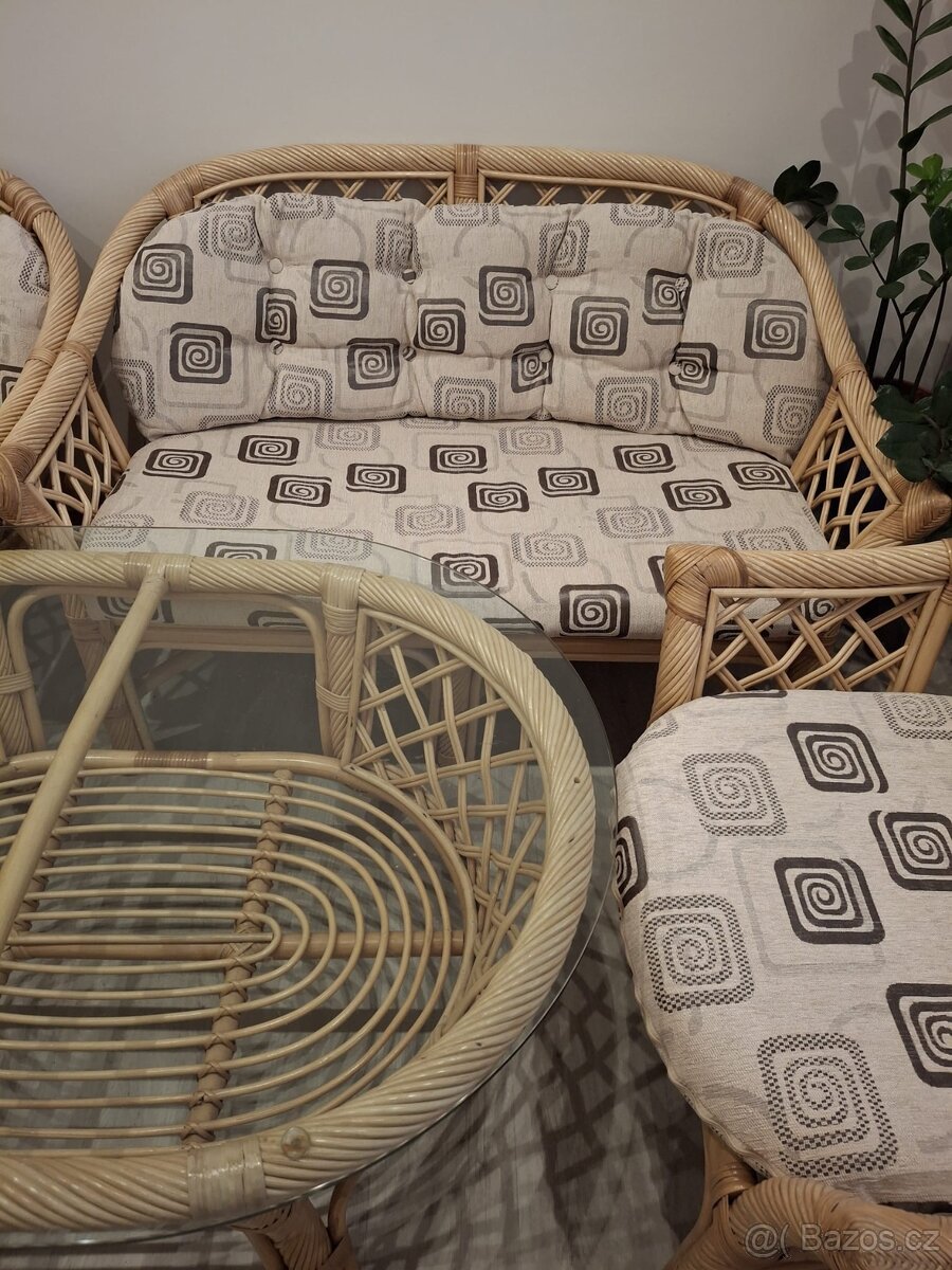 Ratanová sedací souprava - 5