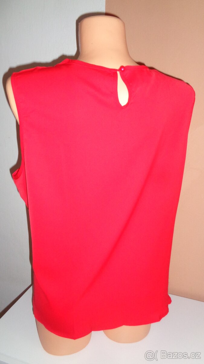 Červená halenka NOVÁ vel.XXL-přibl.48 (19) - 5