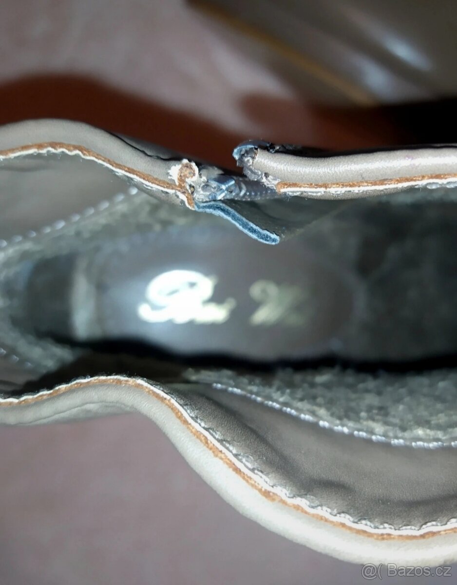 Zimní kotníčkové kozačky vel. 38 - 5