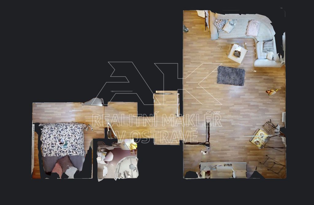 Pronájem podkrovního bytu 2+KK vonícího novotou, ul. Jílová. - 5