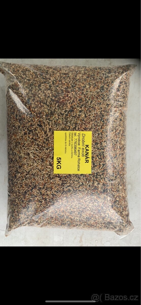 Krmeni pro papoušky vše čisté a suché. - 5