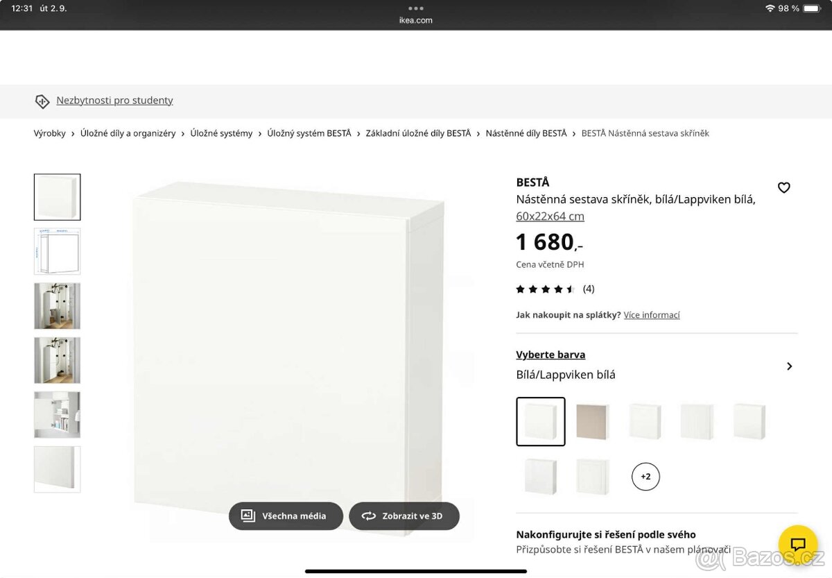 Nástěnná skřínka Besta IKEA - 5