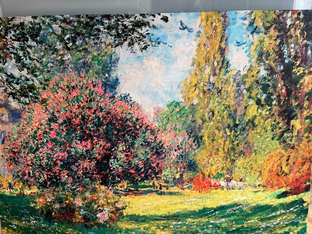 OBRAZ Park Monceau (Paříž) -motiv CLAUDE MONET- PODZIMNÍ PAR - 5