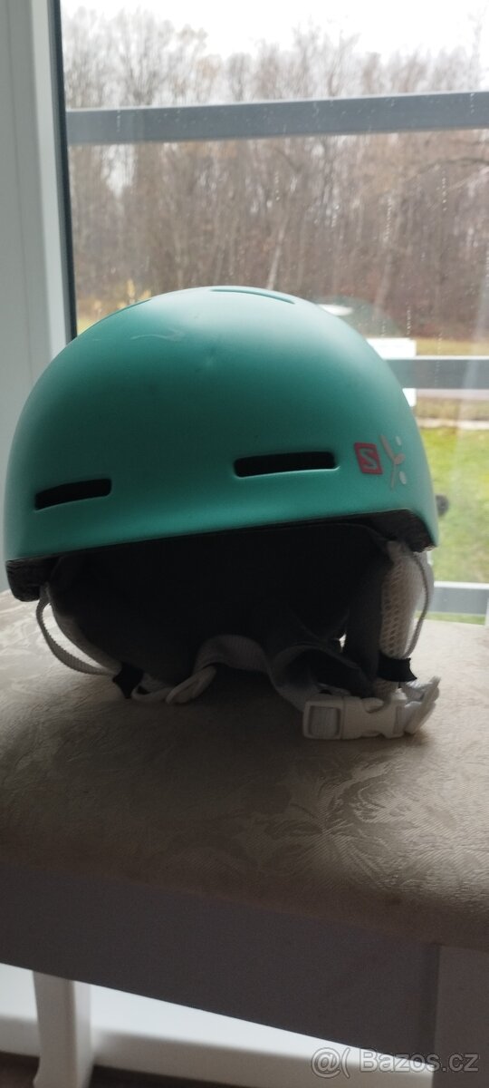 Lyže 130, helma, hůlky. - 5