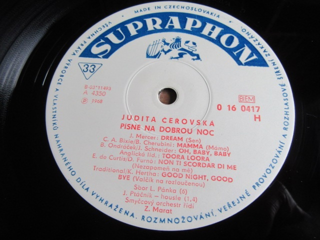 LP Judita Čeřovská - Písně na dobrou noc - 5
