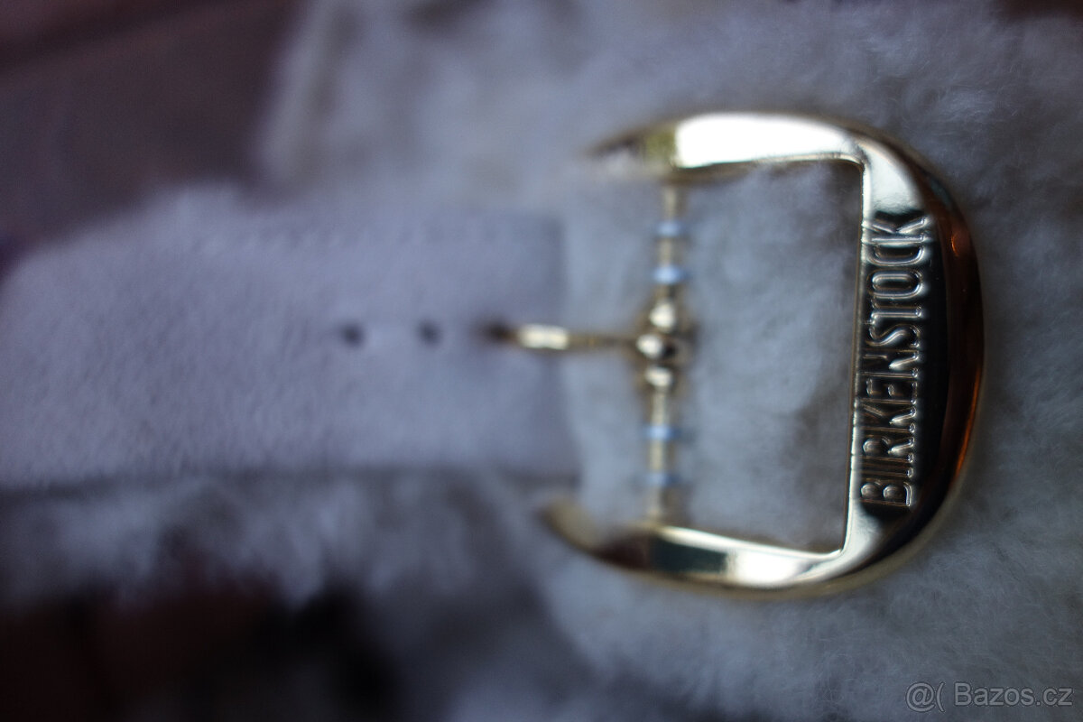 nové pantofle BIRKENSTOCK vel 40, teplé s ovčí vlnou - 5