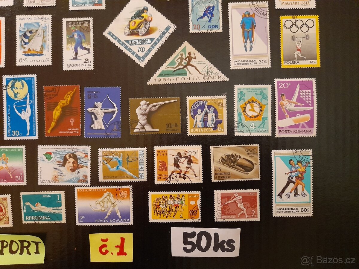 poštovní známky / SPORT č.1 50ks - 5
