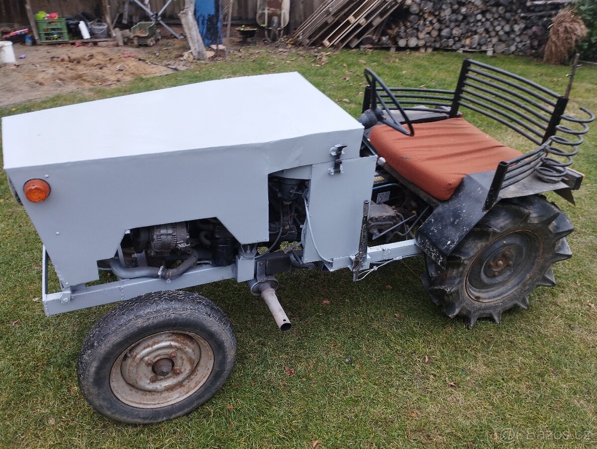 Traktůrek, malotraktor domácí výroby, diesel - 5