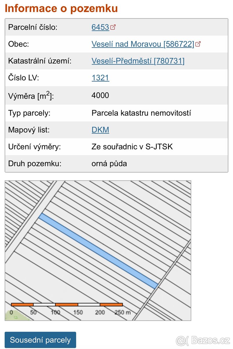 Prodej 1 ha orné půdy - 5
