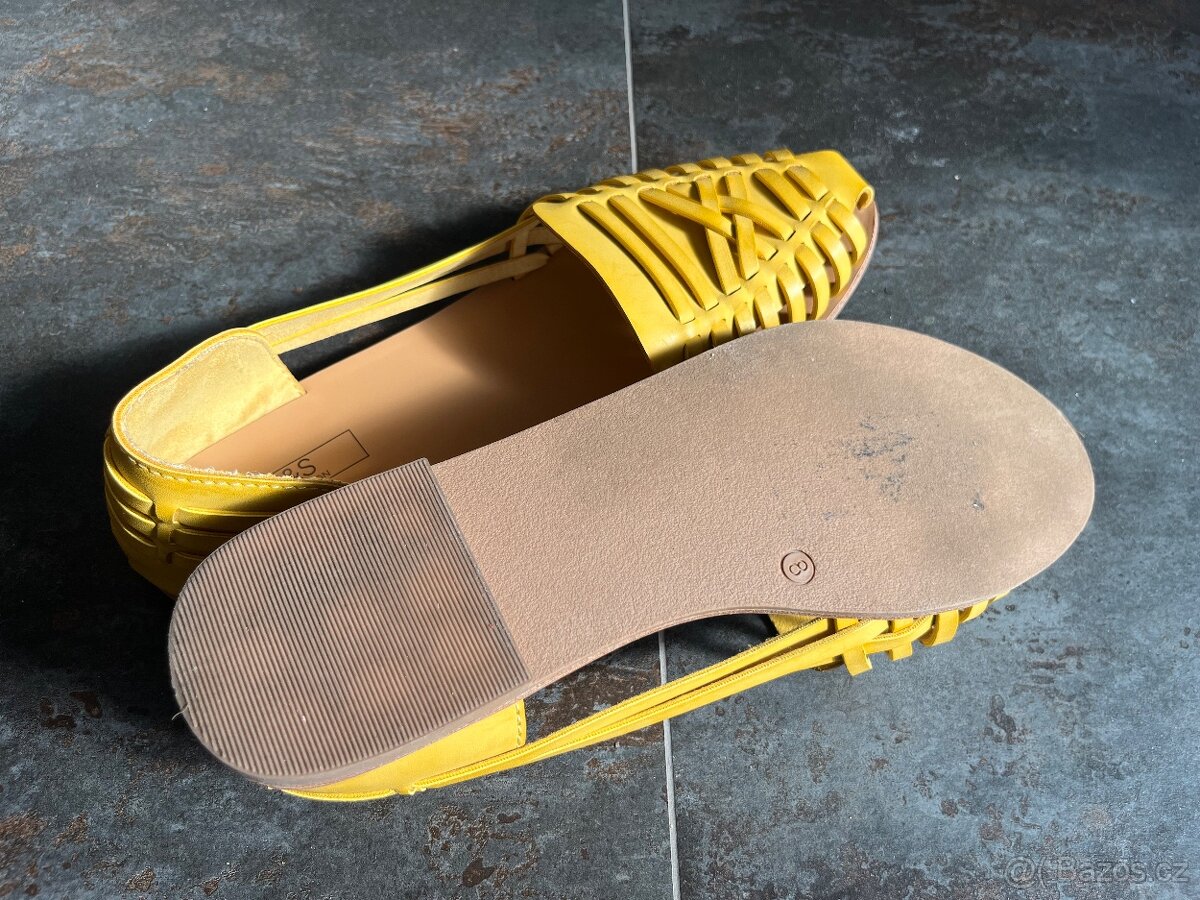 Damske sandalky zlute, vel. 8 - 5