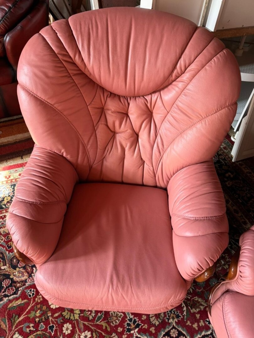 Italská kožená sedačka 3+1+1, 4667 - 5