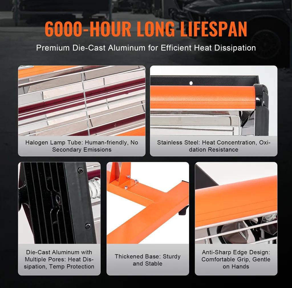 Infračervená vytvrzovací lampa 2200 W - 5