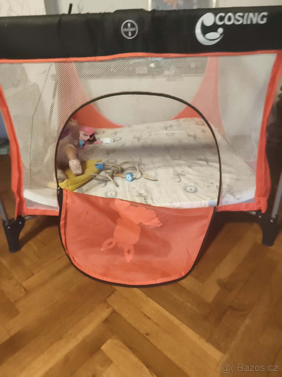 Skládací ohrádka Ema, cestovní postýlka - 5