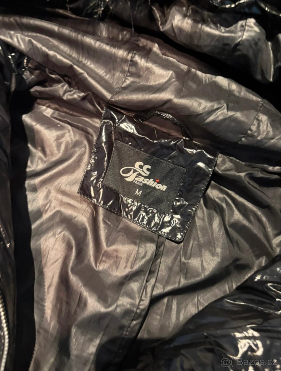 Lesklá prošívaná bunda - 5