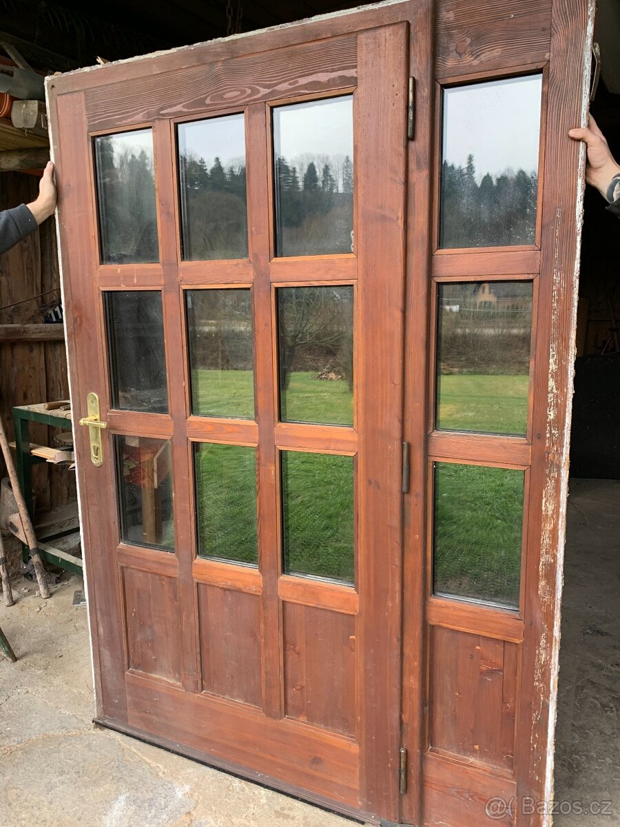 Dřevěné vchodové dveře 150x210 - 5