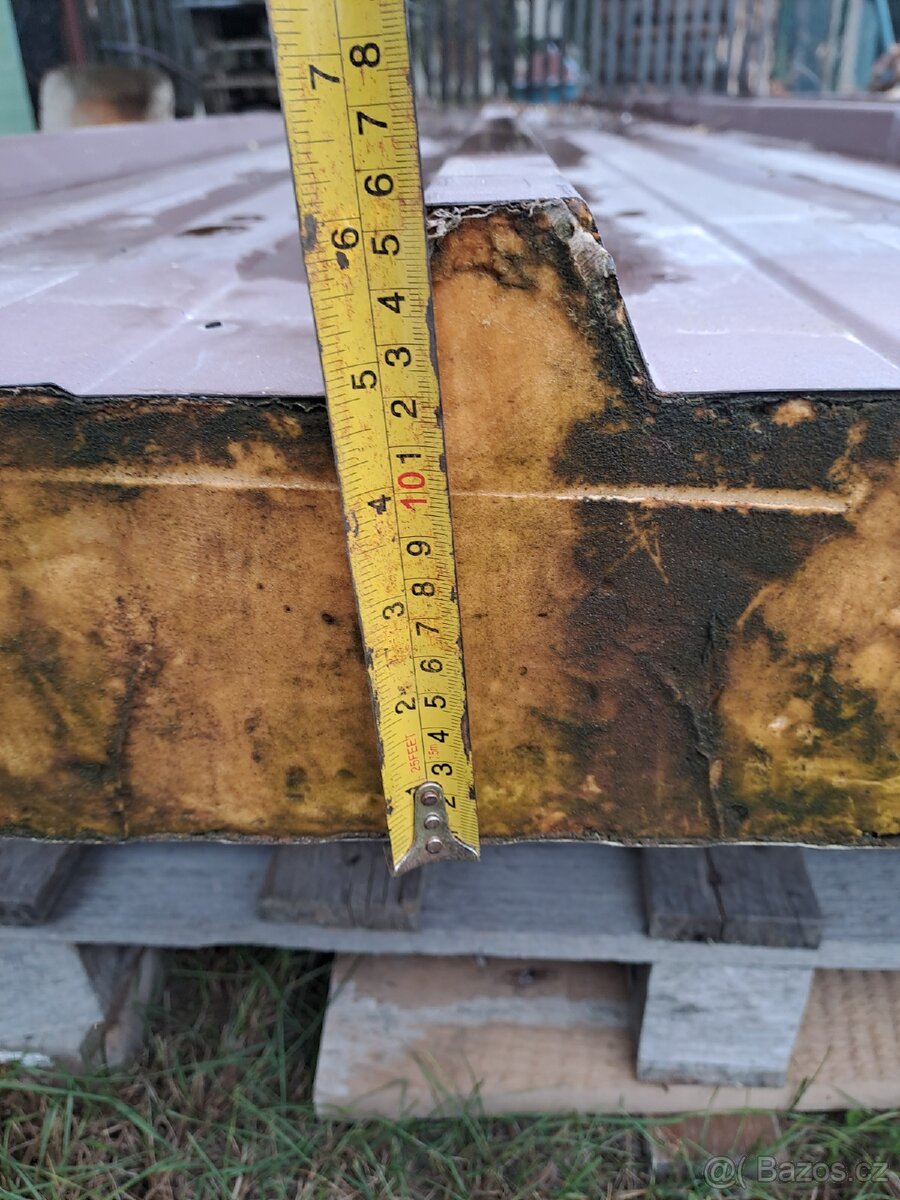 Střešní sendvičový PUR panel 12cm - 2ks - trapez - 5