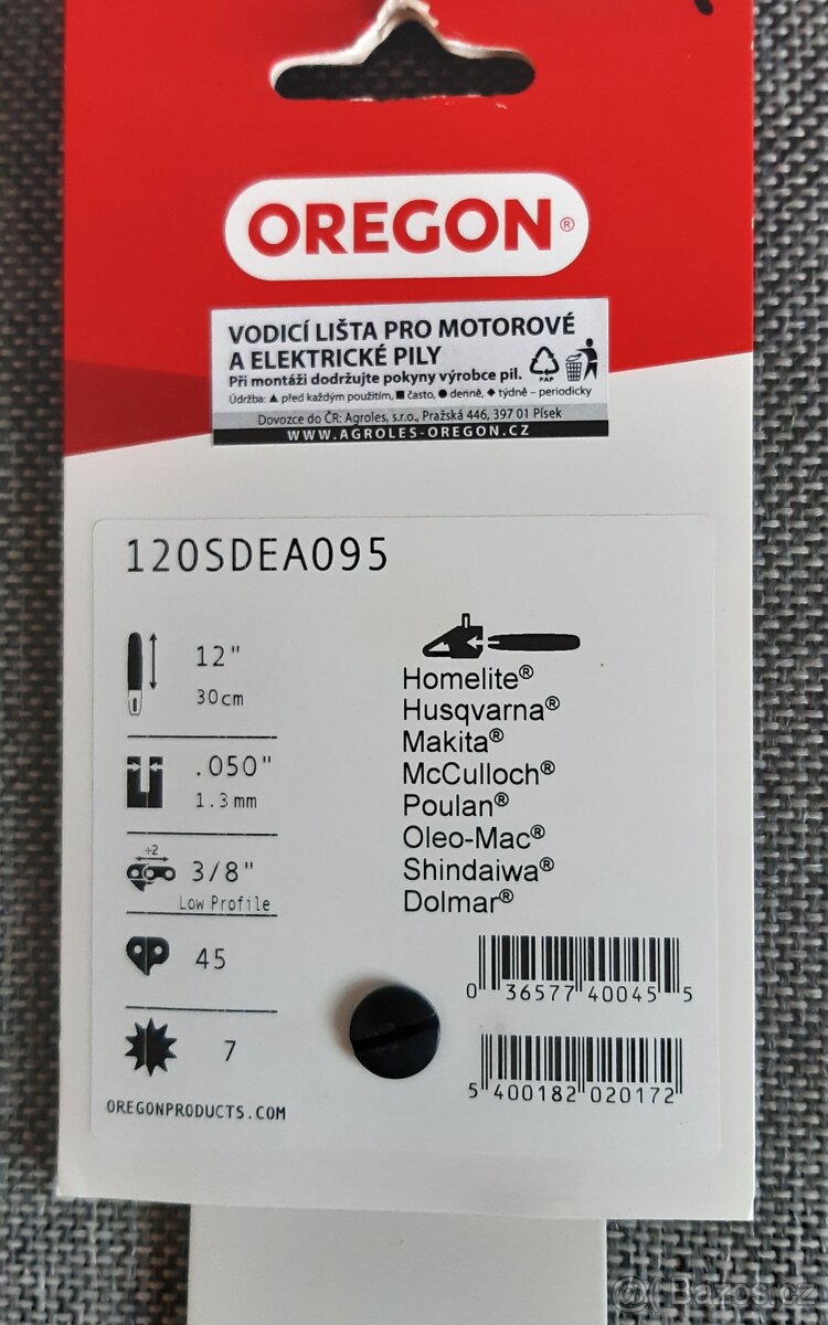 VODÍCÍ LIŠTA OREGON 30CM - 5