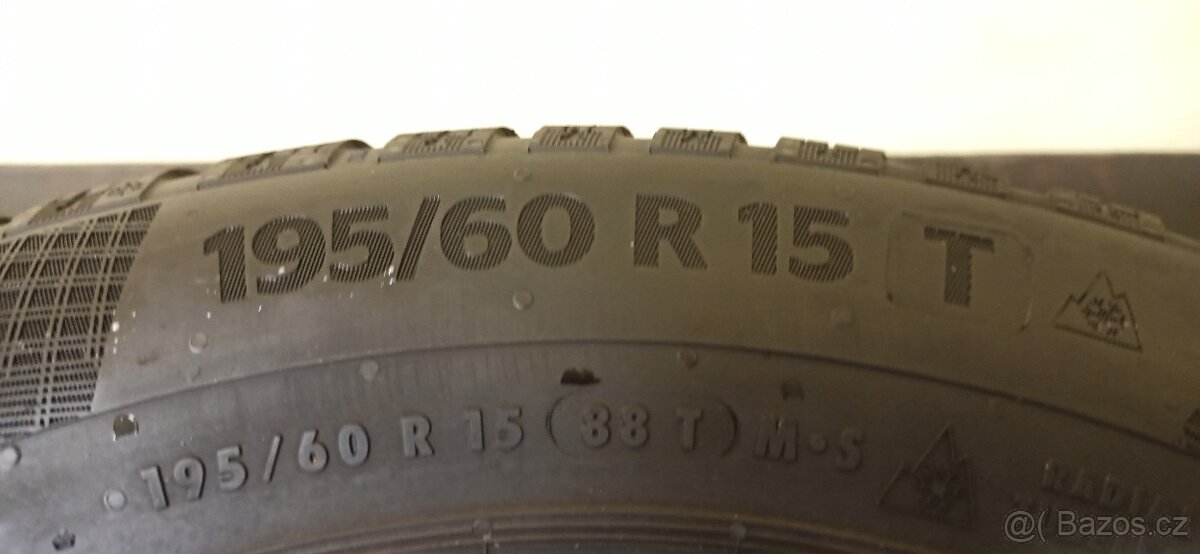 Continental 195/60 R15 88T 5 - 6 mm - 5