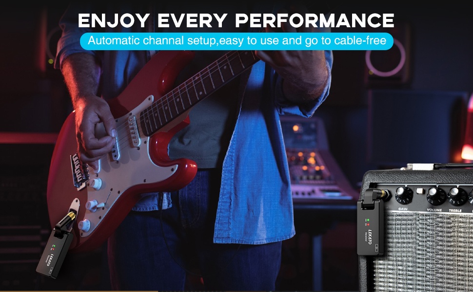 Bezdrátový systém pro kytaru LEKATO WS-100 - 5