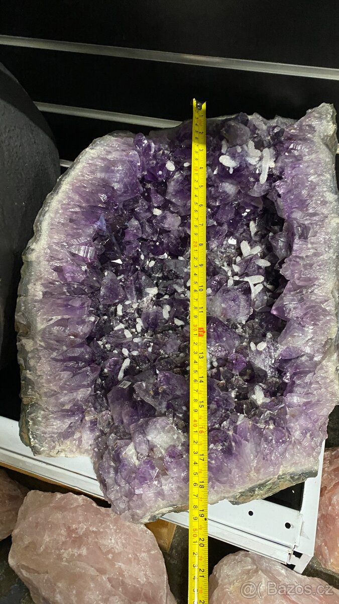 Ametystová geoda – 64 kg – luxusní misa, hluboká fialová - 5