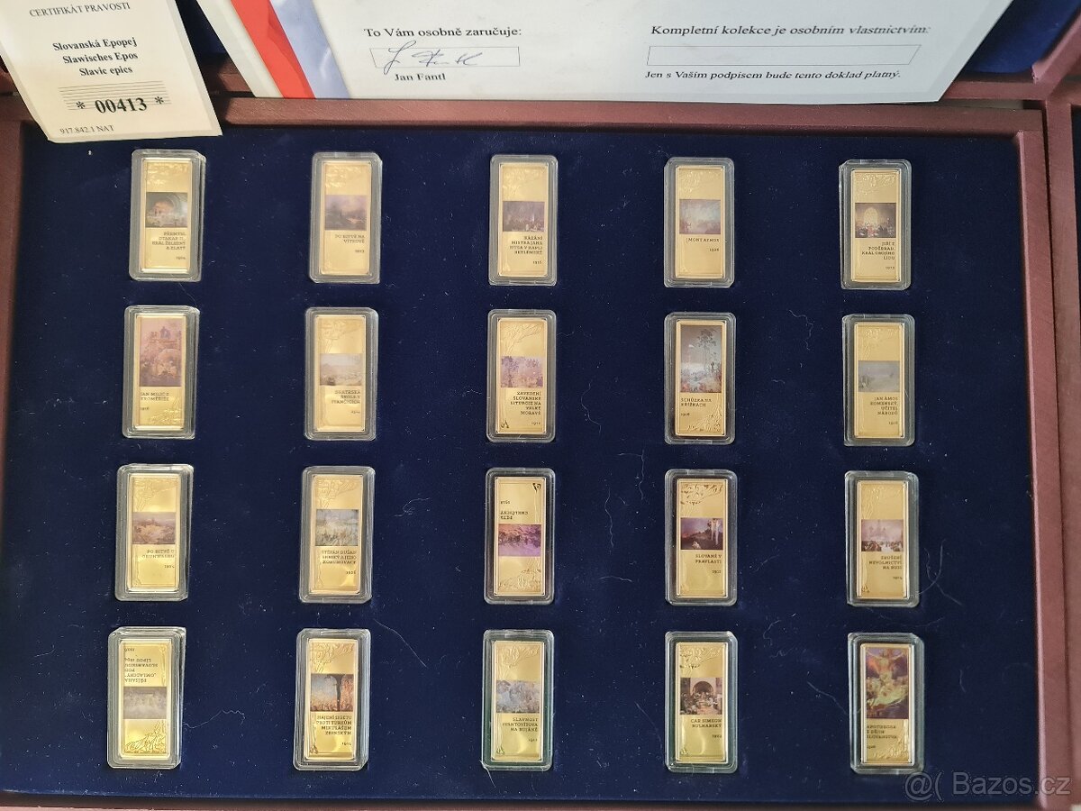 LUXUSNÍ Pozlacené cihličky korunovační klenoty - 5