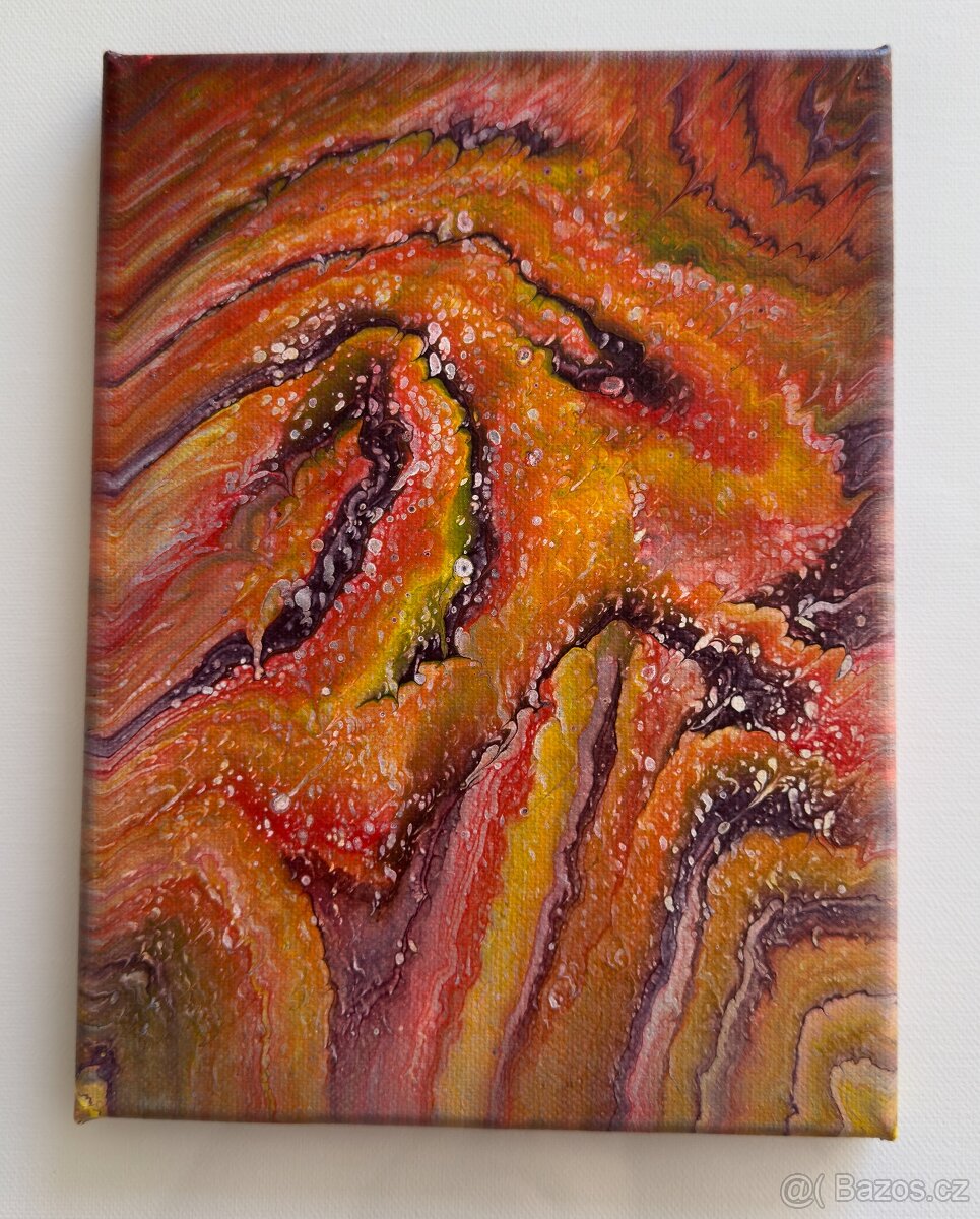 Akrylové obrazy - tekuté emoce - 5