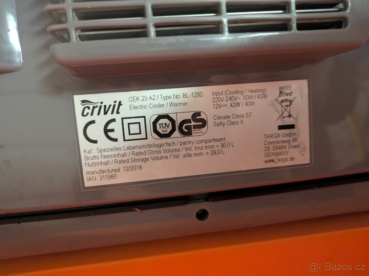 Chladící box Crivit 12/240V 35L - 5