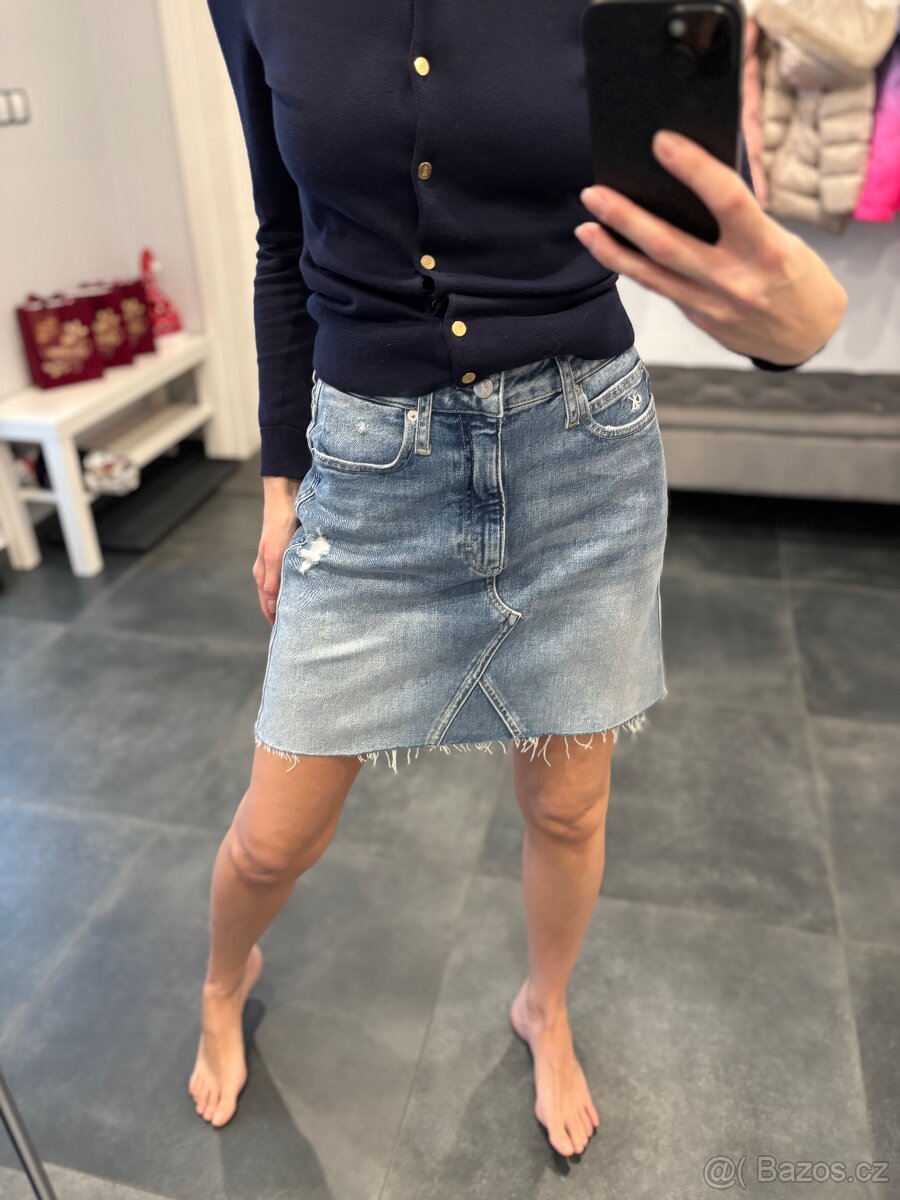 Set 3v1 - riflová sukně Calvin Klein - 5