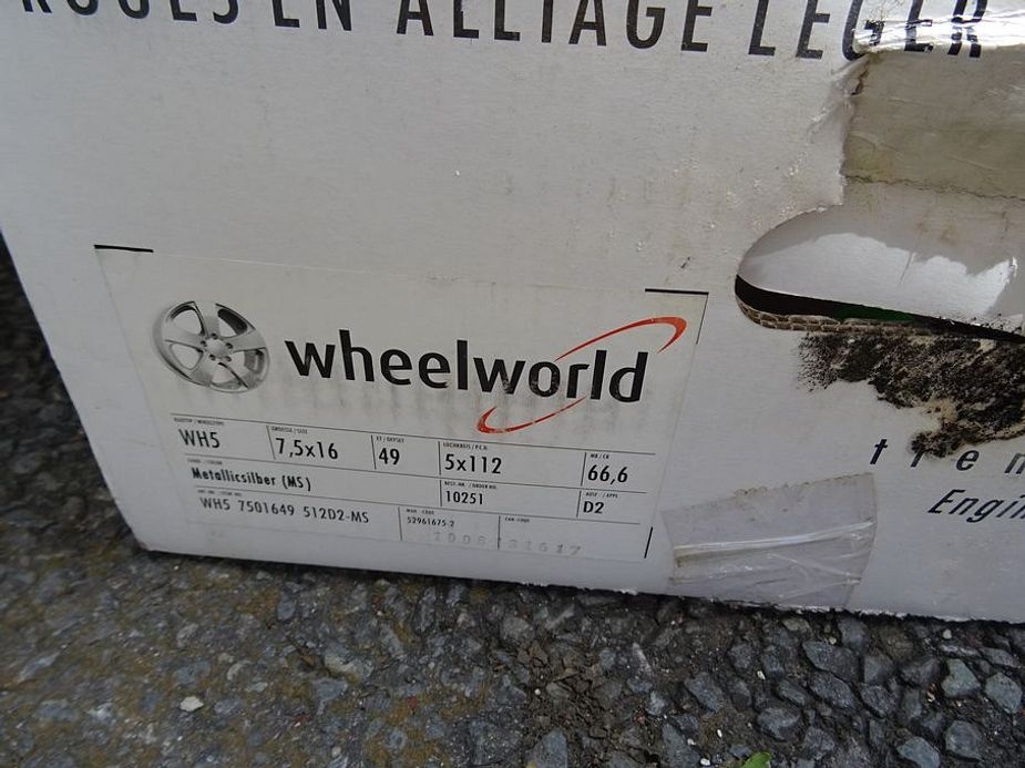 Alu disky pro Mercedes, 16", 5x112, ET 49, šířka 7,5J - 5