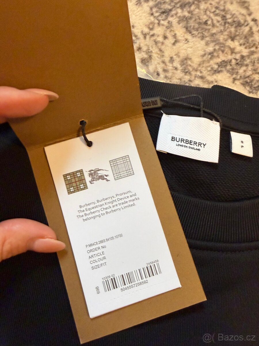 Pánská mikina – černá s bílým logem - 5