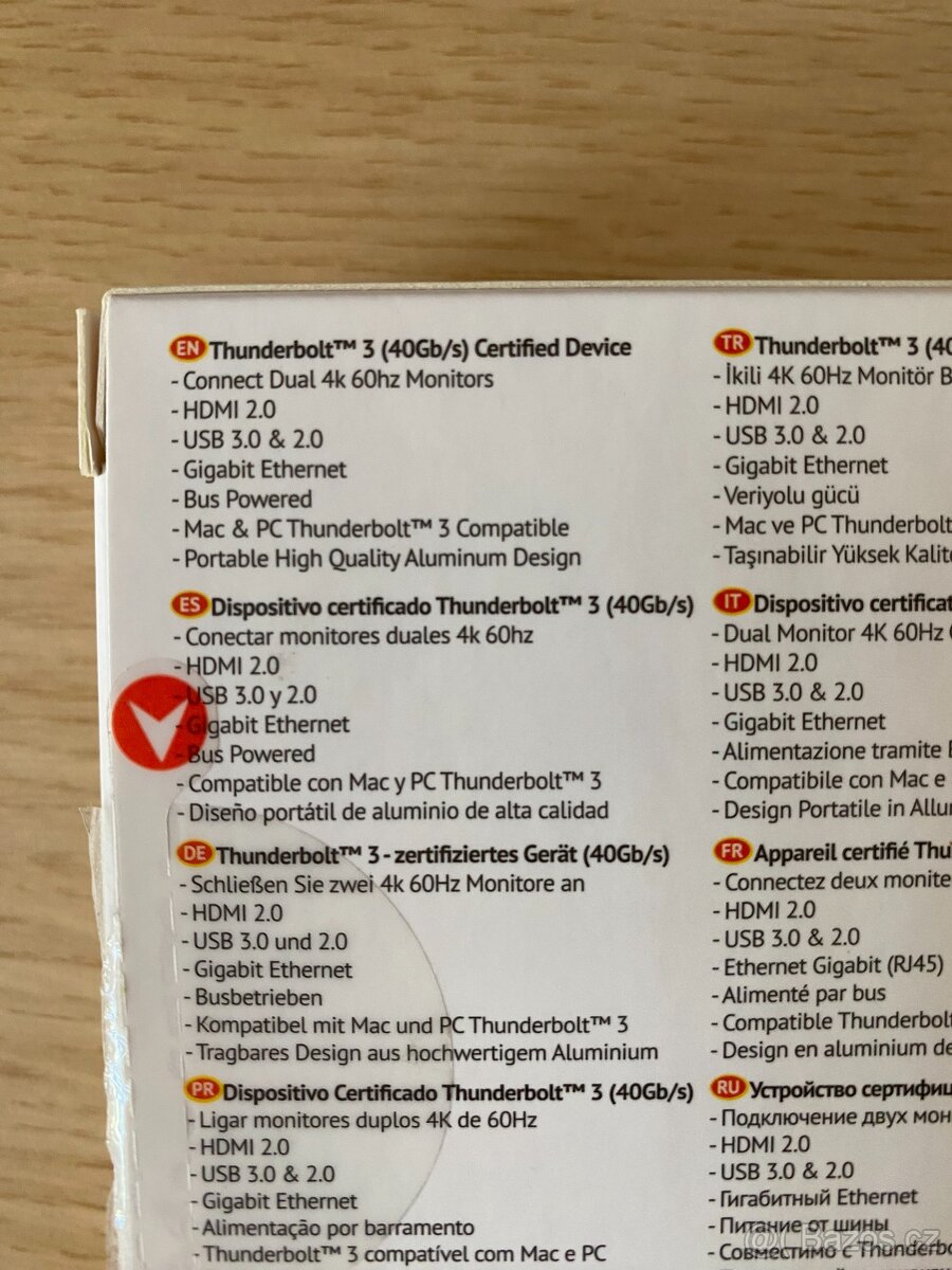 Nová mini dokovací stanice CalDigit Thunderbolt 3 - orig. b. - 5