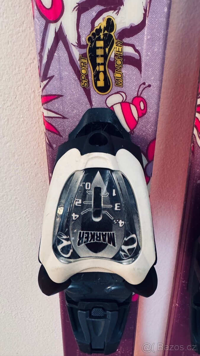 Prodám dívčí lyže K2 Luv Bug 124 cm - 5