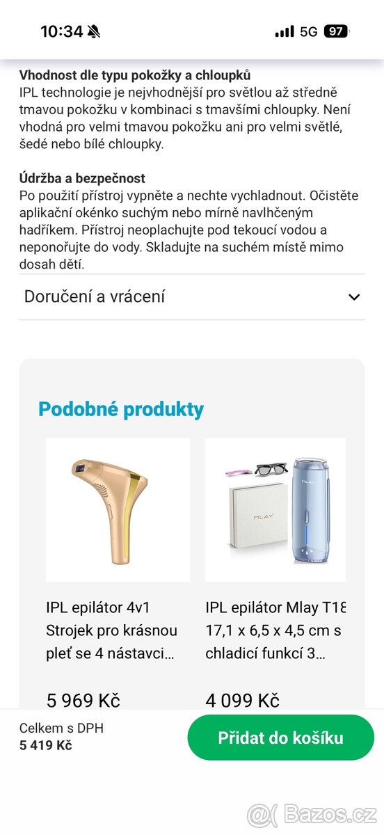 IPL epilátor (Lumea) - 5