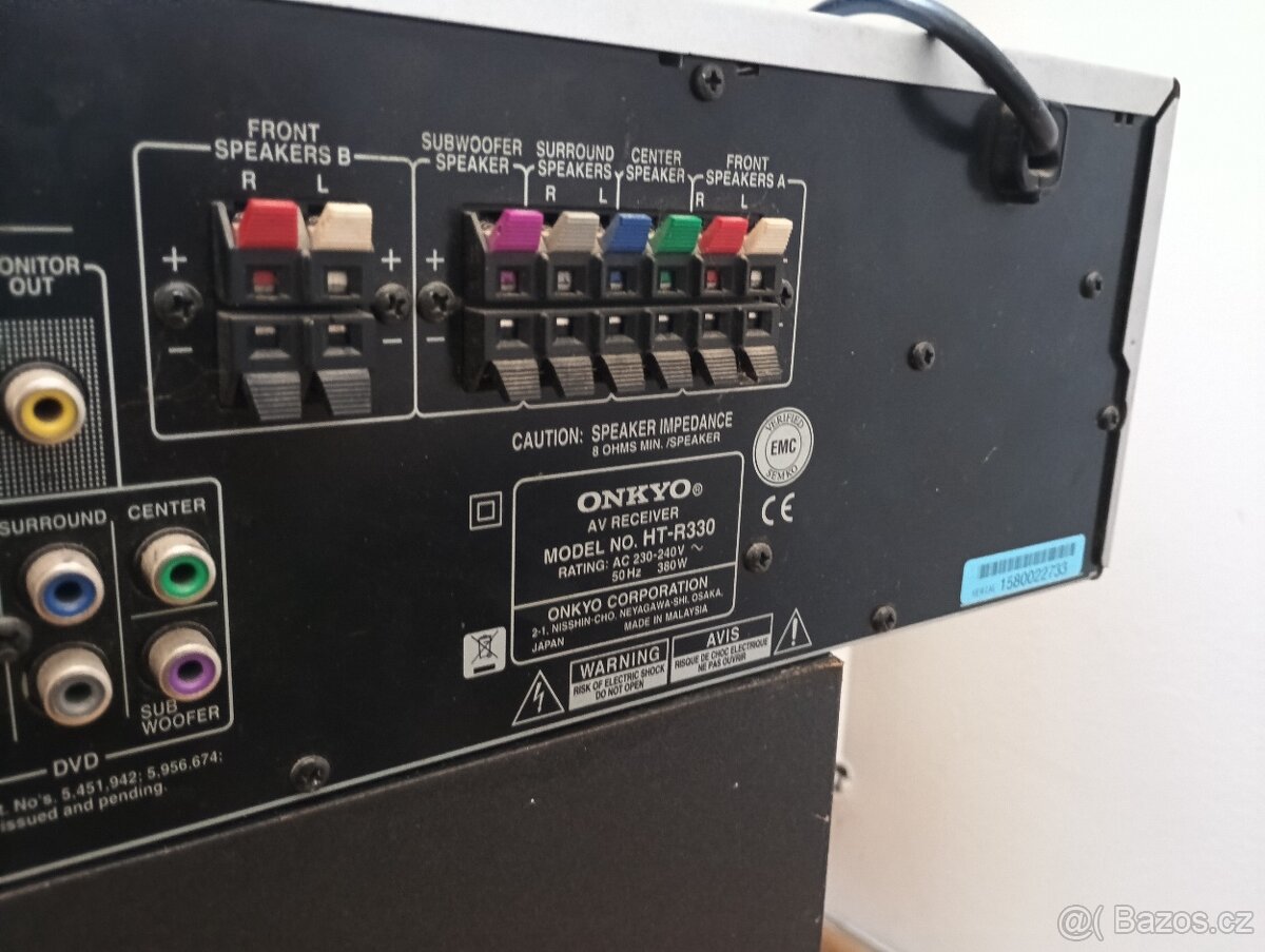 ONKYO AV RECEIVER HT-R330 - Spolehlivý Domácí Kino/Stereo - 5