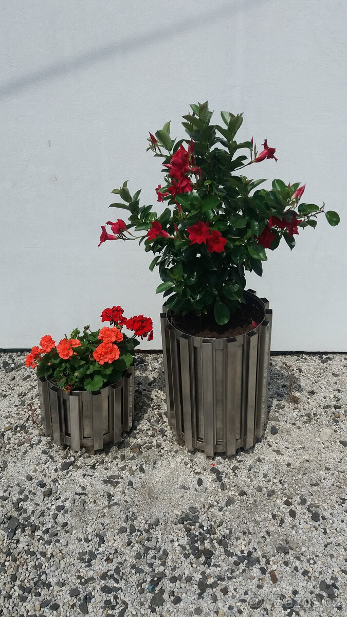 Nerezový květináč / odpadkový koš - 5