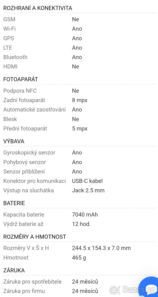 Tablet Samsung Galaxy Tab S6 Lite LTE Gray - 5