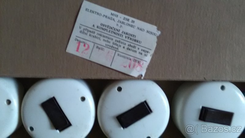 retro vypínač ,Elektro Praga - 5