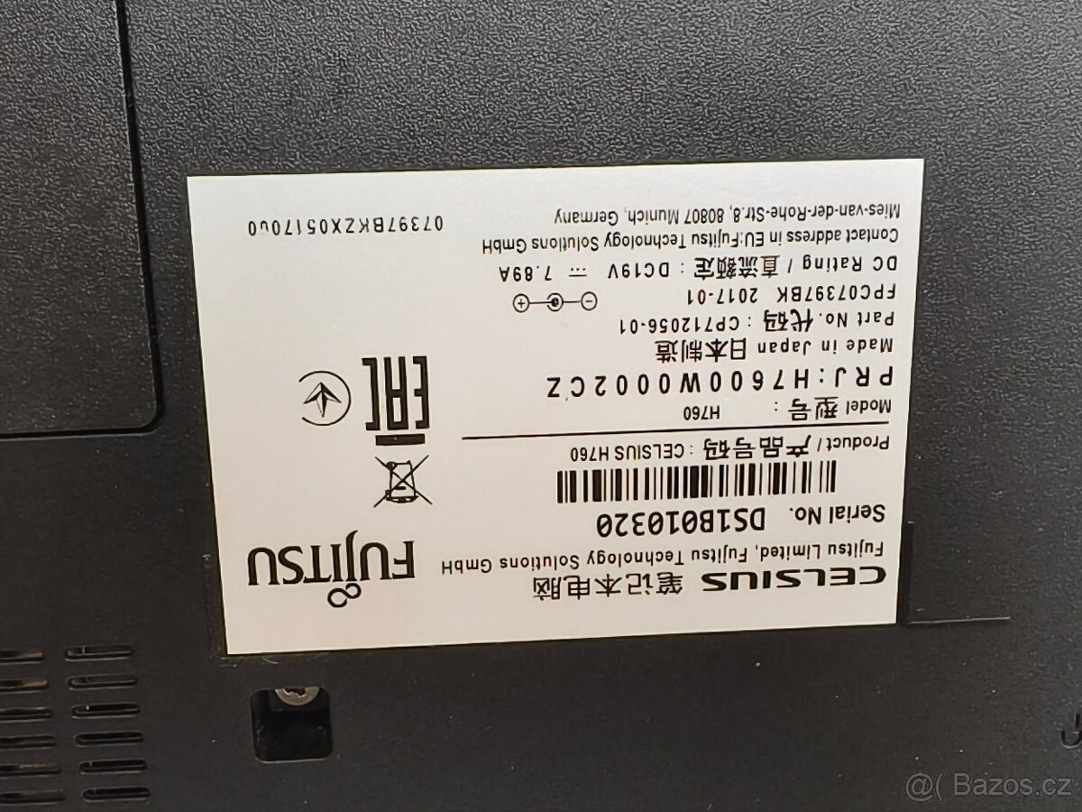 Fujitsu lifebook E756 , starší herní. - 5