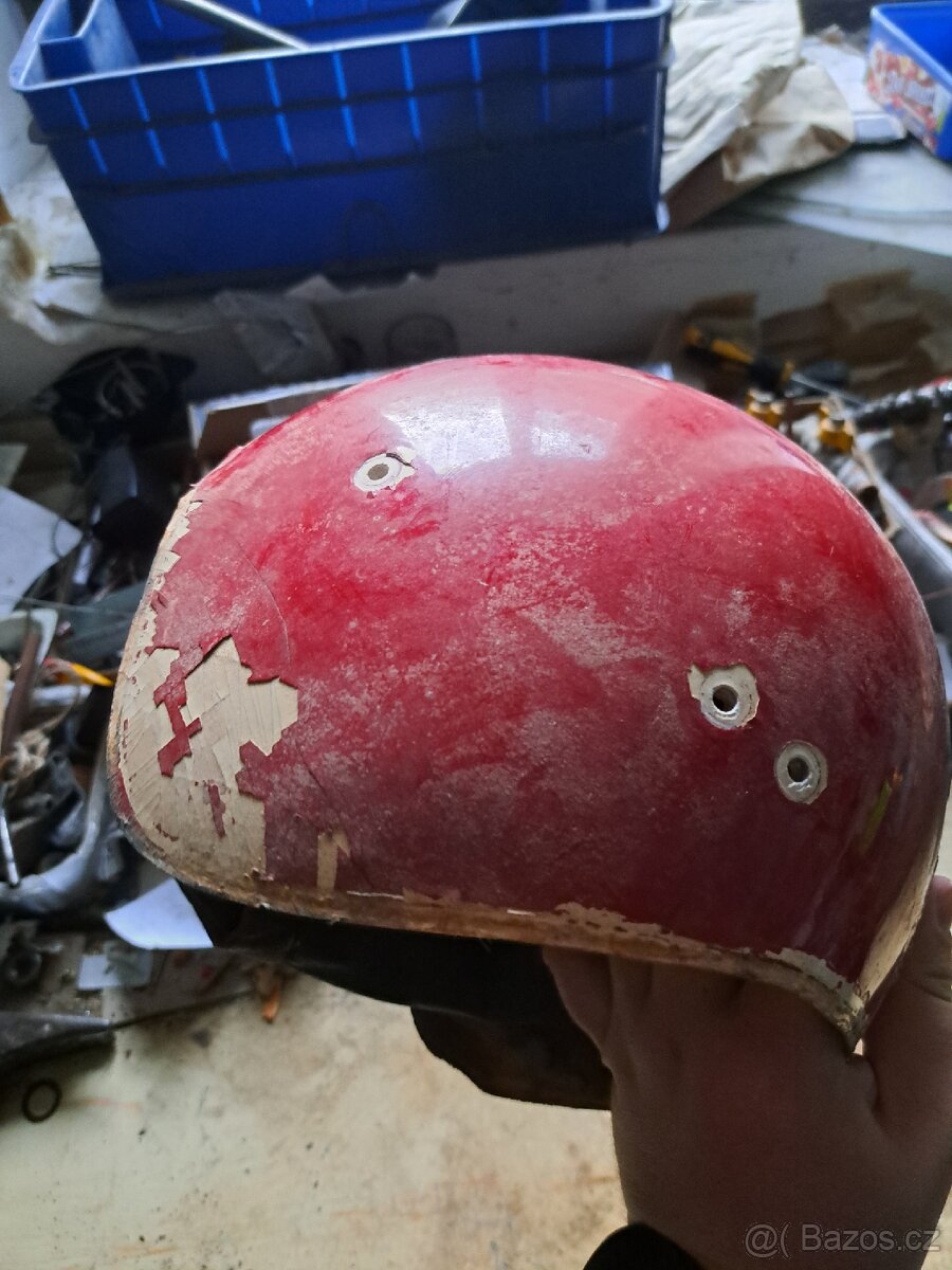 Přilba na veterána, retro přilba- CASSIDA- na renovaci - 5