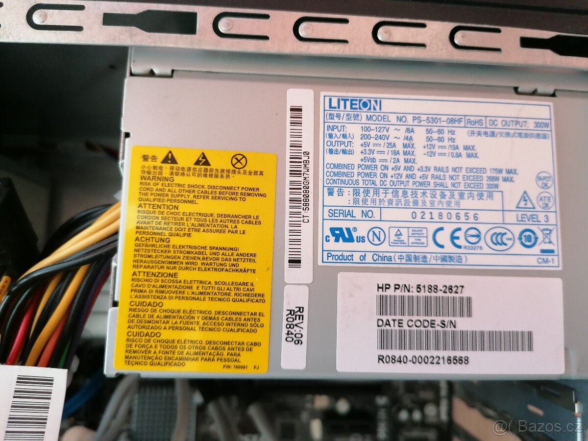 Stolní PC HP Compaq AMD FX-6300 6-core, RAM 8GB, ATI 256MB - 5