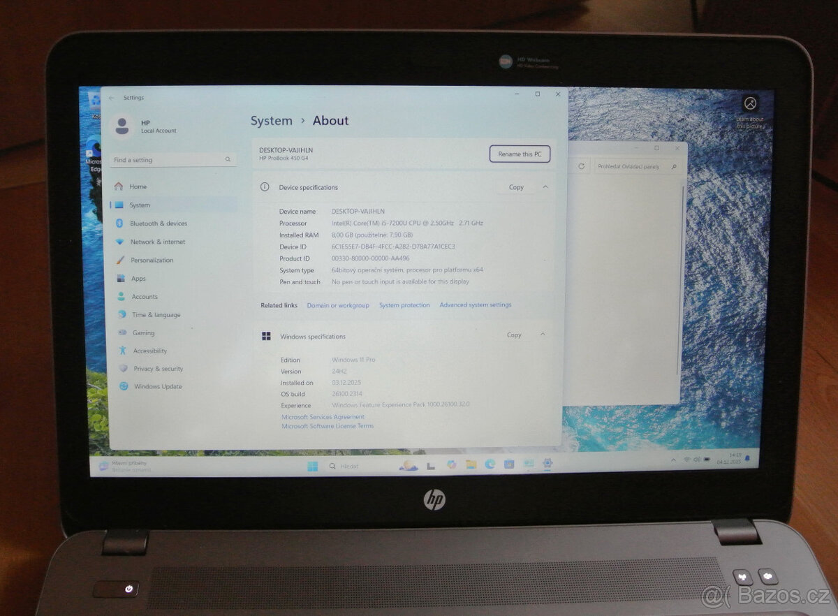 HP Probook i5-7200u, 8GB/500GB, Full HD, GeForce 930, Win11 - 5