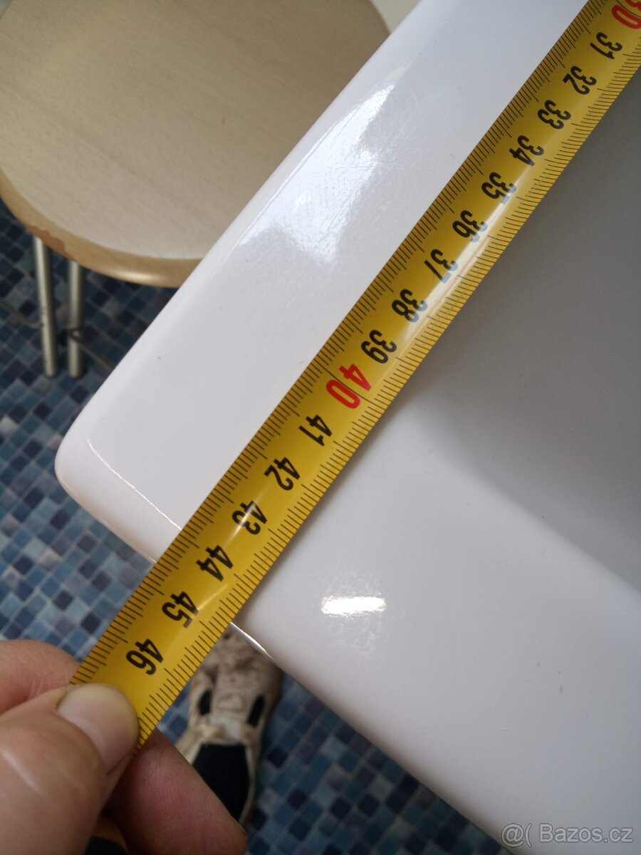 umyvadlo Cersanit 80x45cm + koupelnová skříňka IKEA - 5