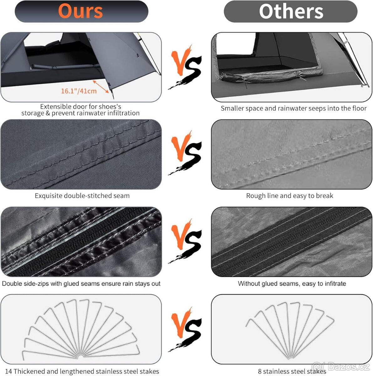 Nový Kempingový stan Cflity - 5