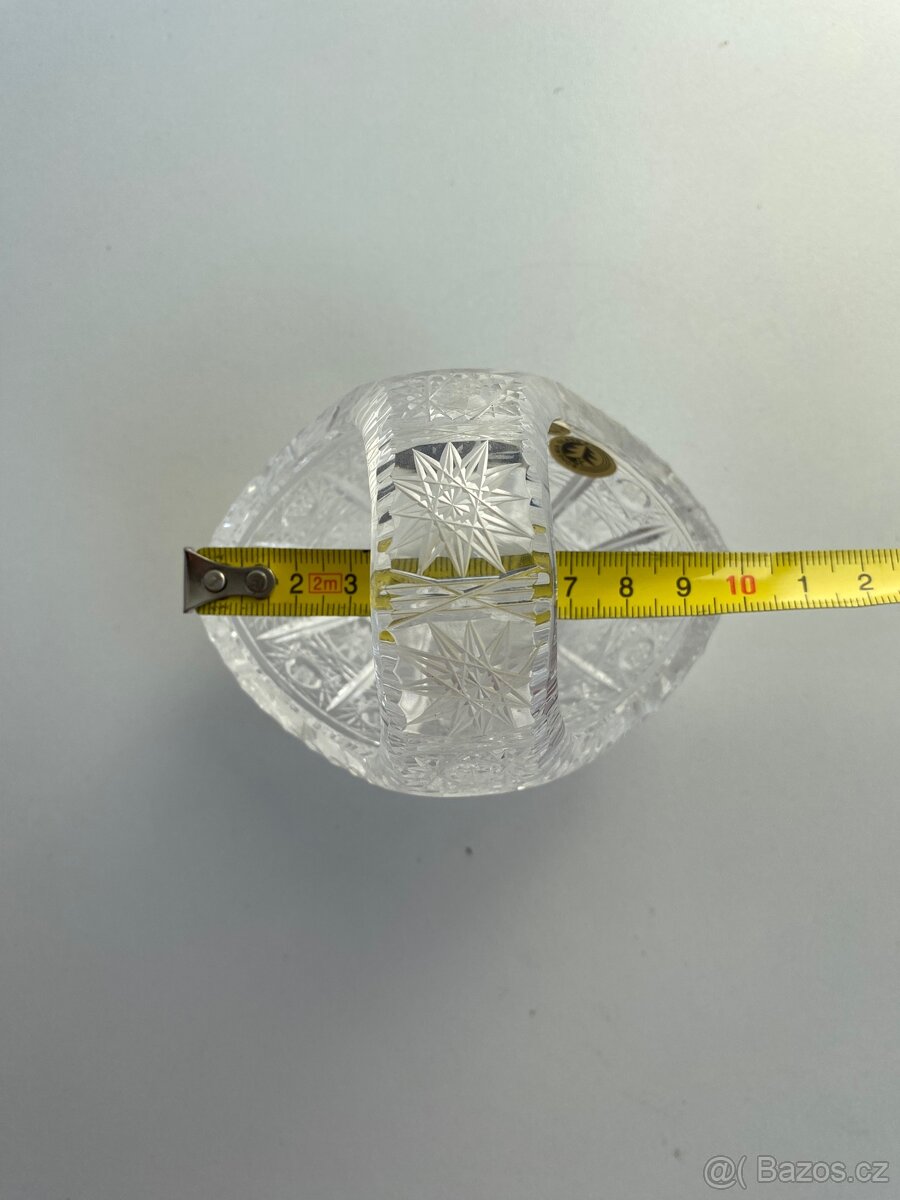 Broušený křišťálový košík - Bohemia Glass - 5